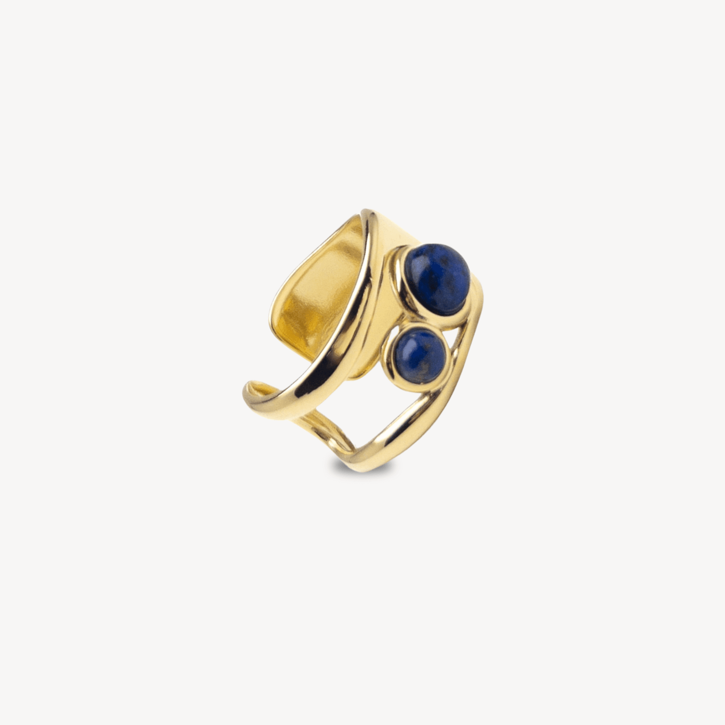 Double Lapis Lazuli Ring