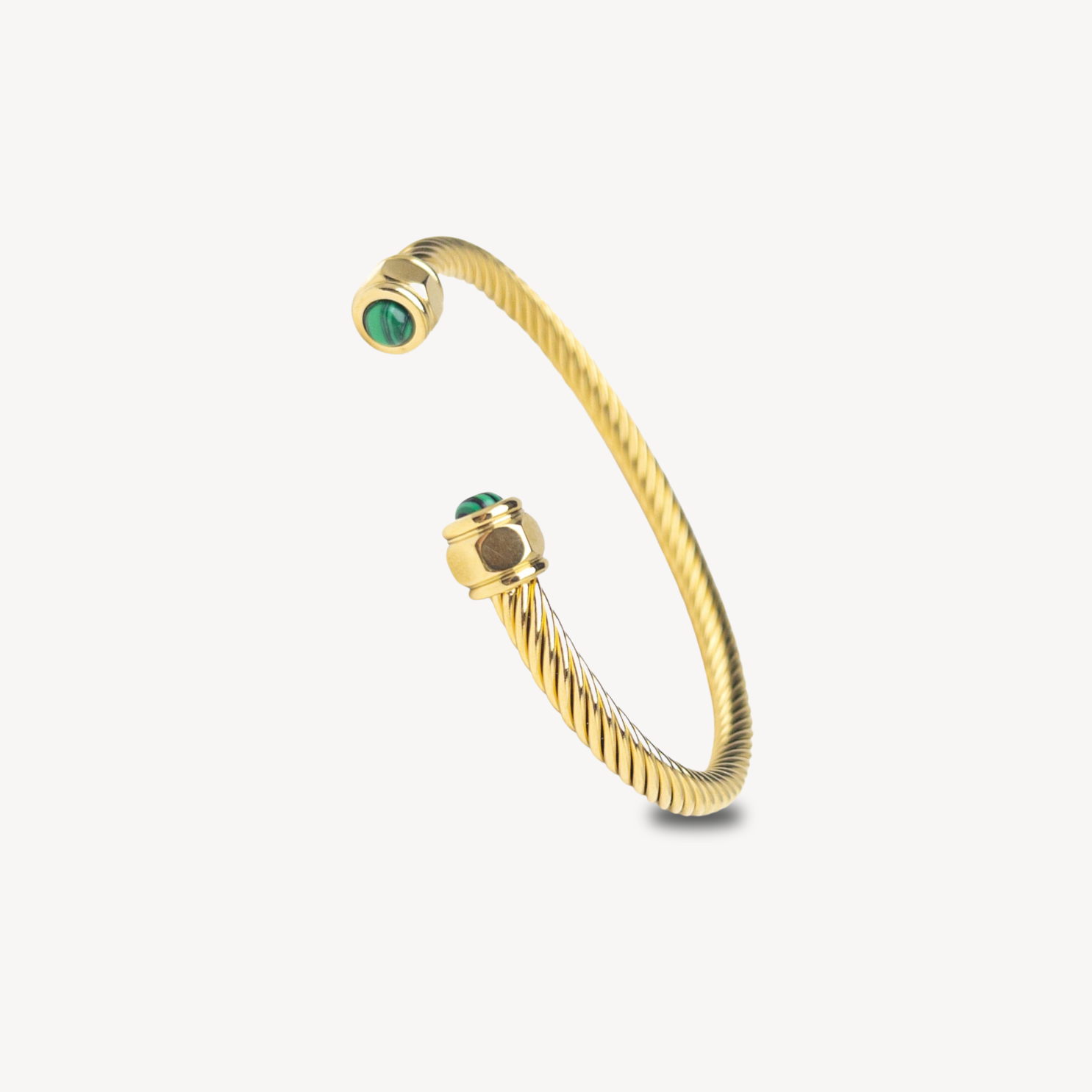 Malachite Twisted Bangle