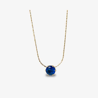 Blue Zircon Necklace