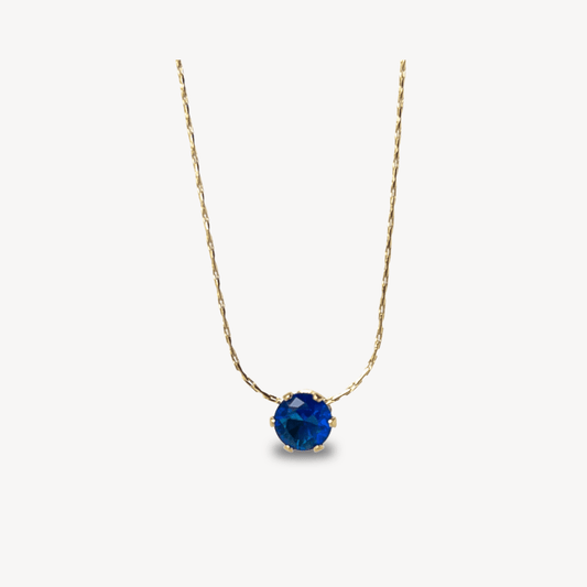 Blue Zircon Necklace