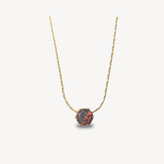 Red Zircon Necklace