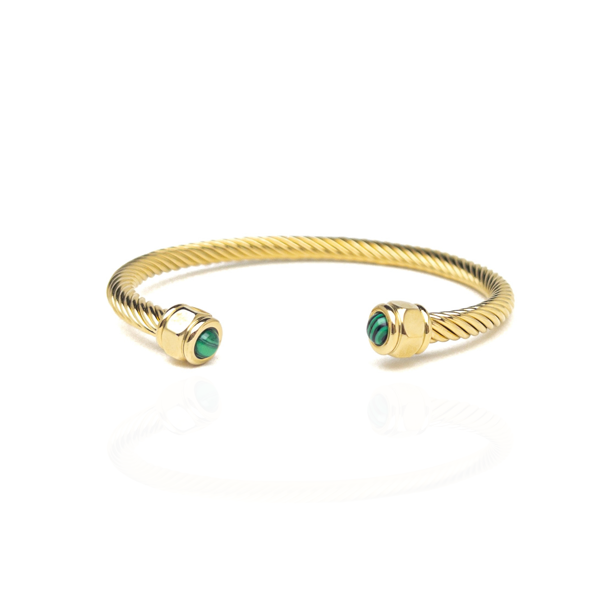 Malachite Twisted Bangle