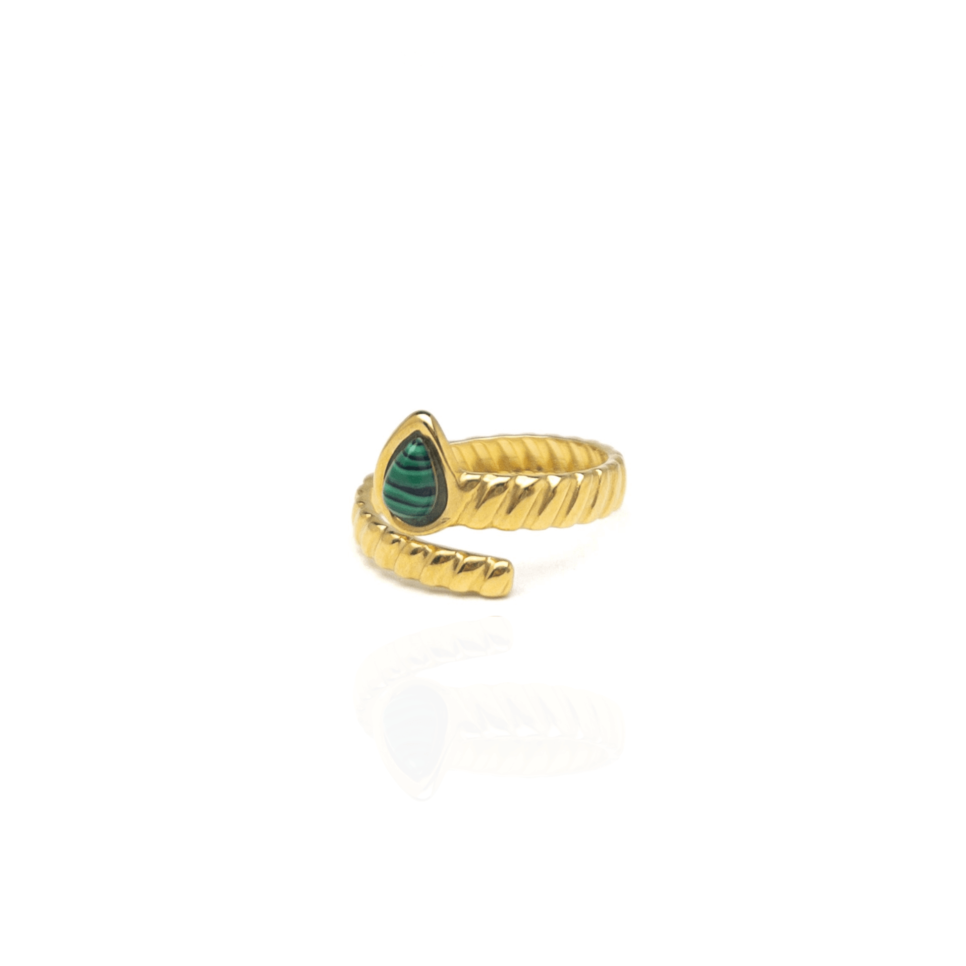 Malachite Serp Ring