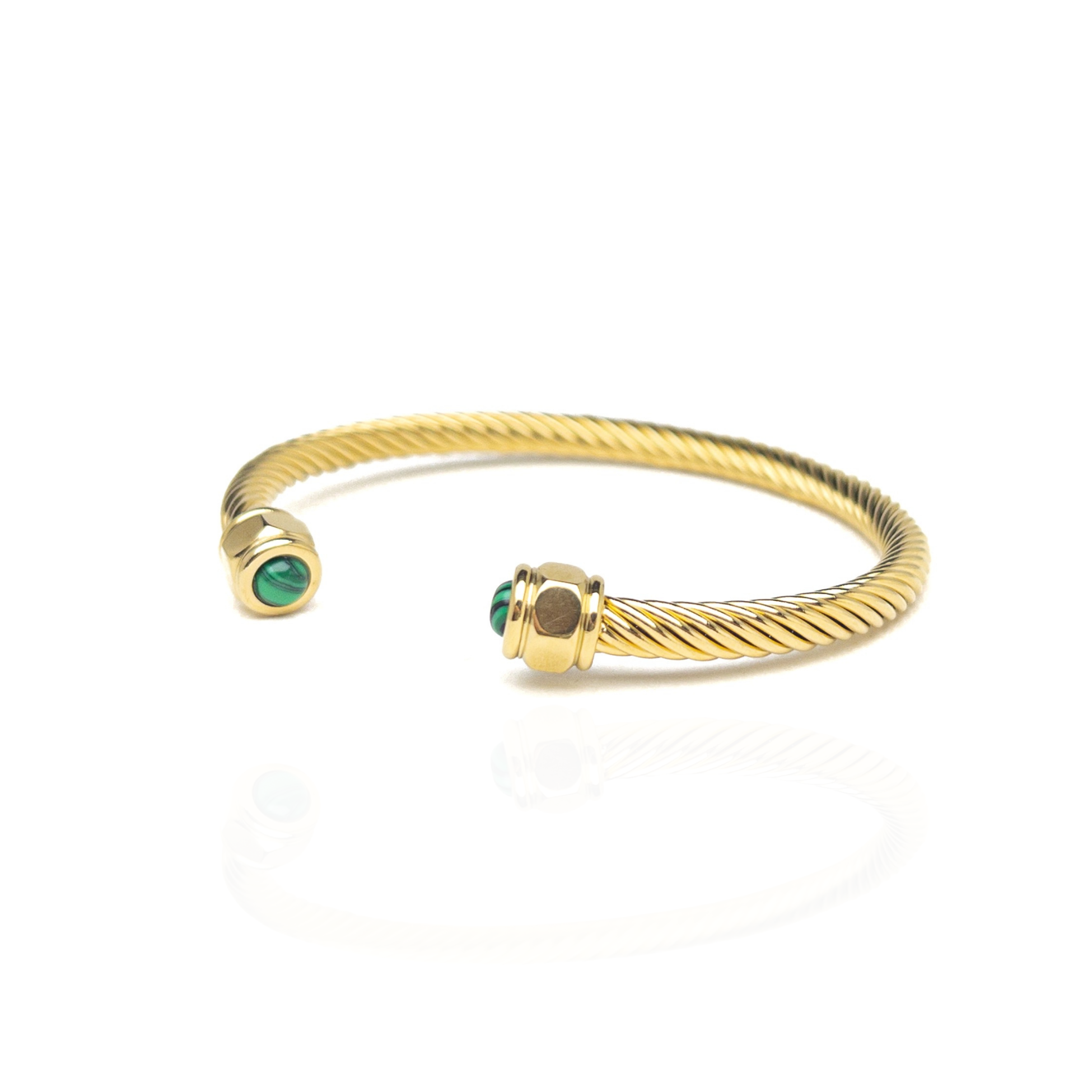 Malachite Twisted Bangle