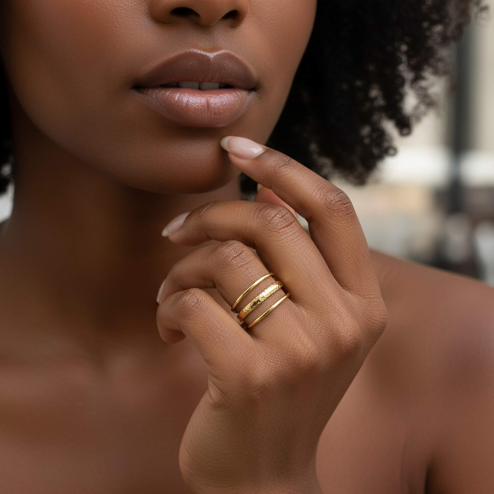 Trio Texture Ring