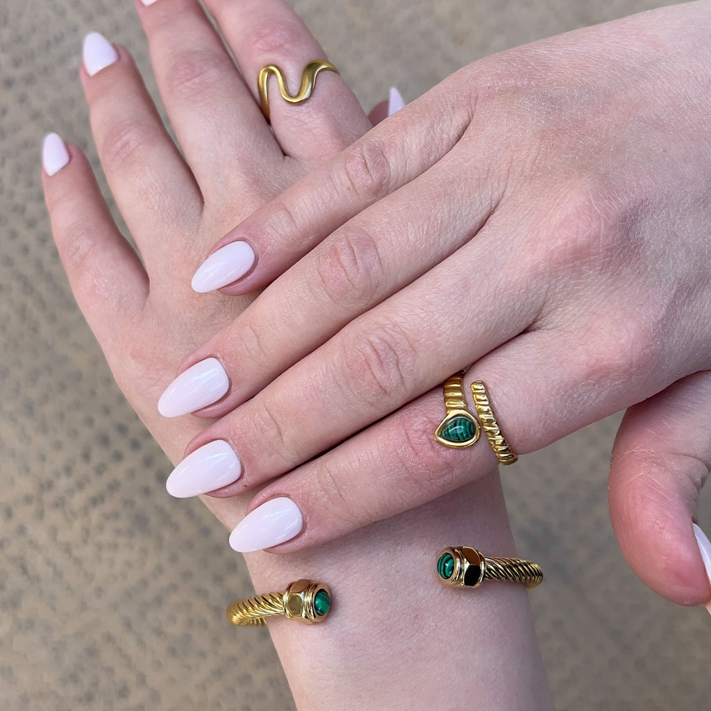 Malachite Serp Ring