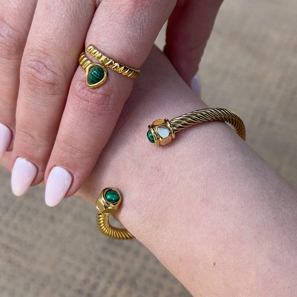 Malachite Serp Ring